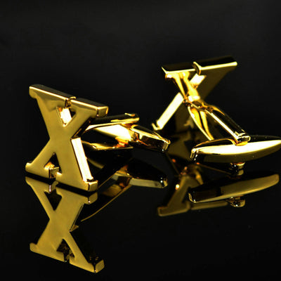 Gemelos de Letras Chapados en Oro 14K A-Z - Image 21