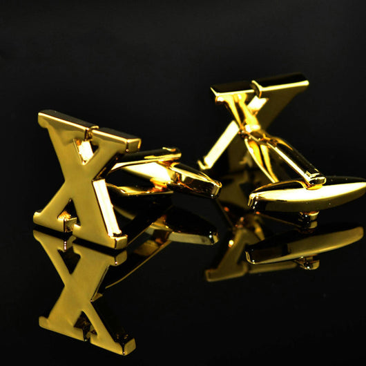 Gemelos de Letras Chapados en Oro 14K A-Z - Image 21
