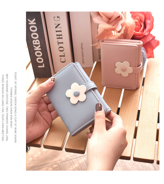 Monedero Floral Compacto - Billetera Pequeña con Diseño Flores - Image 14