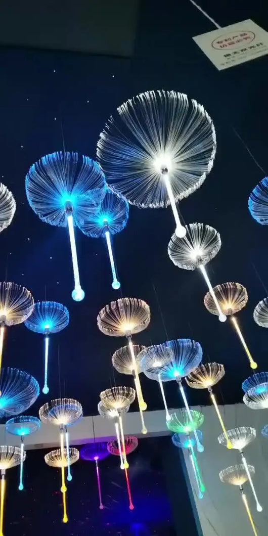Lámpara Nocturna LED Medusa de Fibra Óptica - Luz Decorativa para Exterior - Image 3