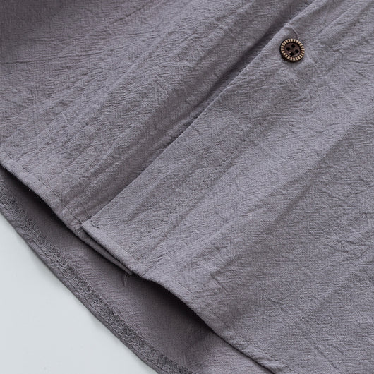 Camisa sin Mangas de Lino con Capucha para Hombre - Image 11