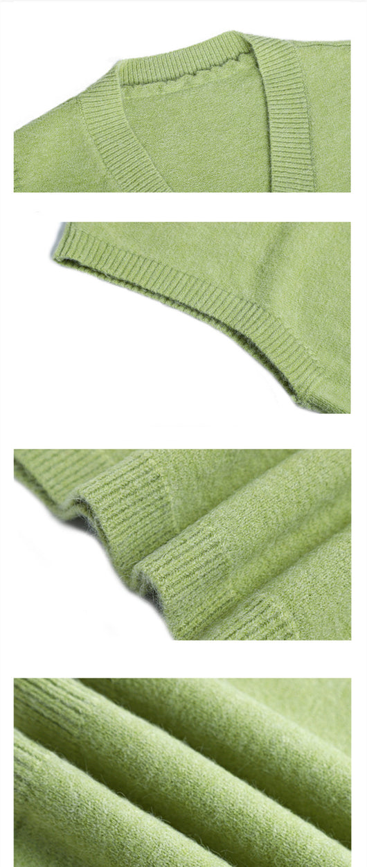 Chaleco Tejido Escote V para Mujer - Prenda Exterior sin Mangas - Image 17