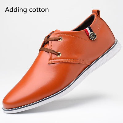 Zapatos de Cuero Transpirable para Hombre con Suela Suave y Refuerzo de Tendón - Image 5