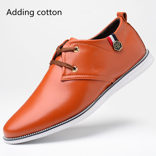 Zapatos de Cuero Transpirable para Hombre con Suela Suave y Refuerzo de Tendón - Image 5
