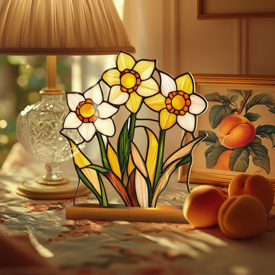 Adornos Decorativos Acrílicos con Efecto Cristal - Flores y Paisajes - Image 55