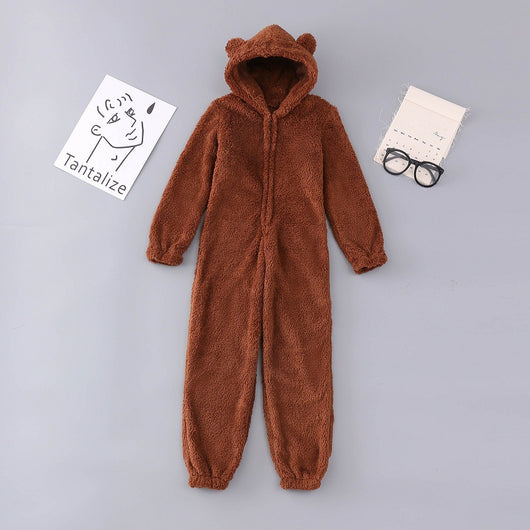 Pijama Enterizo Familiar de Lana Gruesa con Capucha - Image 18