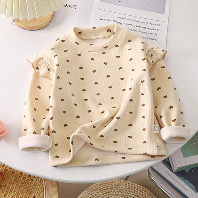 Blusa Infantil Otoño Invierno con Volantes Florales - Image 15