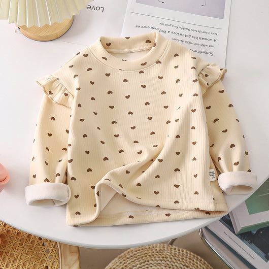 Blusa Infantil Otoño Invierno con Volantes Florales - Image 15