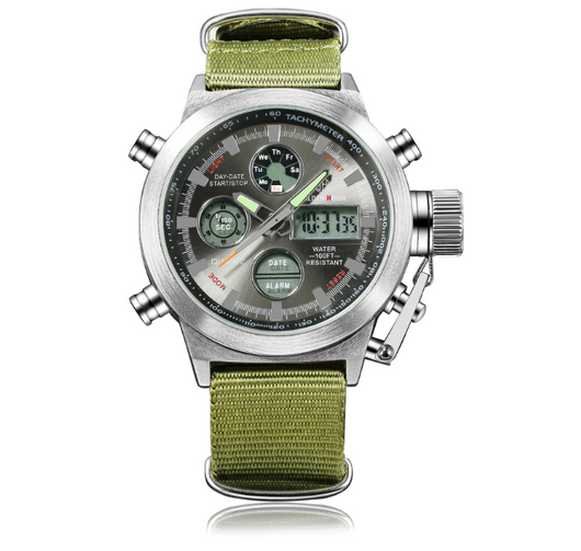Reloj Deportivo Multifunción para Hombre - Estilo Urbano con Correa de Lona