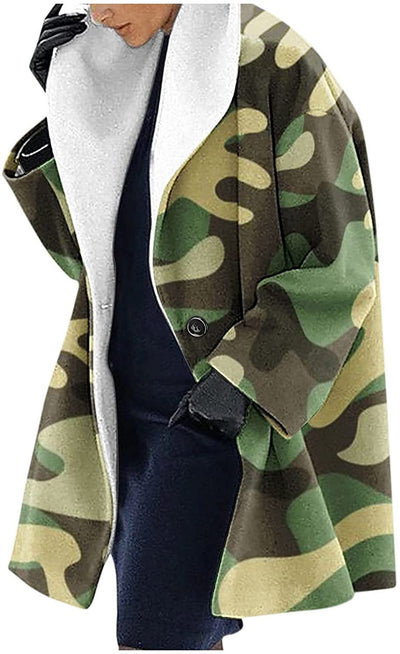 Abrigo Suelto con Capucha para Otoño e Invierno - Image 18