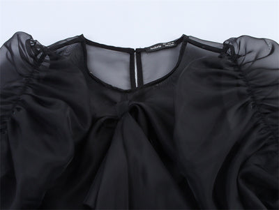 Blusa con Mangas Globo y Detalle de Moño Diseño Exclusivo - Image 19