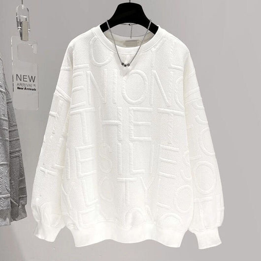 Remera Oversized con Letras 3D - Manga Larga Unisex - Image 9