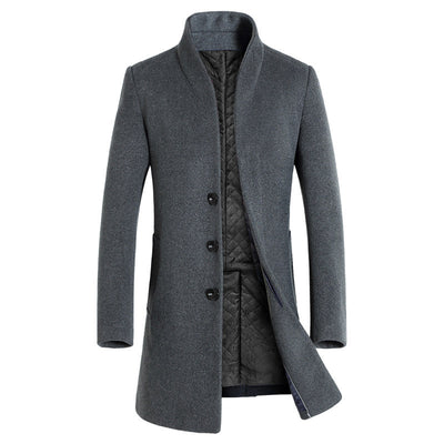 Abrigo Largo de Lana para Hombre - Elegancia y Calidez - Image 9
