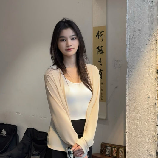 Cardigan de Protección Solar en Tencel Lyocell con Seda de Hielo para Mujer - Image 11