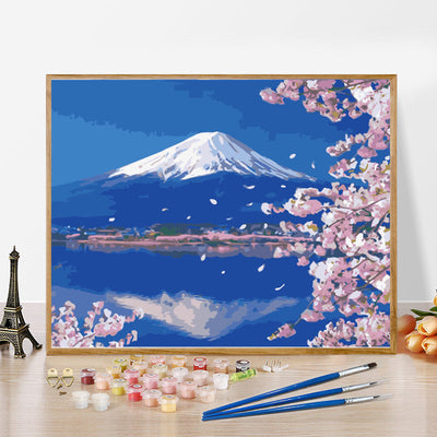 Cuadro Decorativo Paisaje Óleo Pintado a Mano para Dormitorio