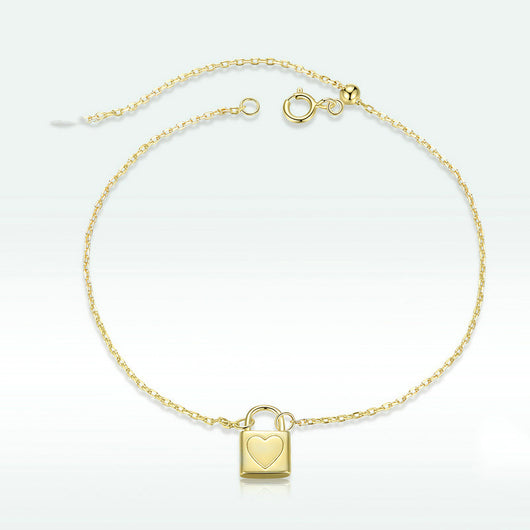 Pulsera de Plata con Candado de Corazón - Diseño Elegante - Image 9