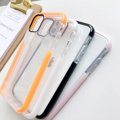 Funda Transparente Bicolor Antigolpes para Celular - Image 14