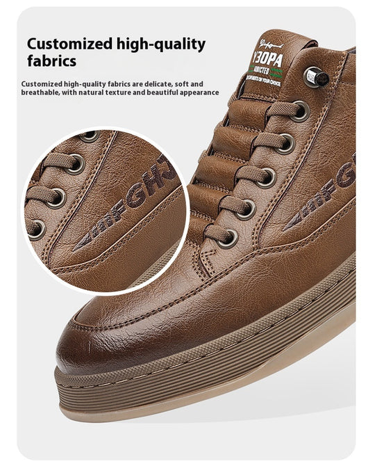 Zapatos de Cuero Casual Transpirables para Hombre - Diseño Versátil - Image 12