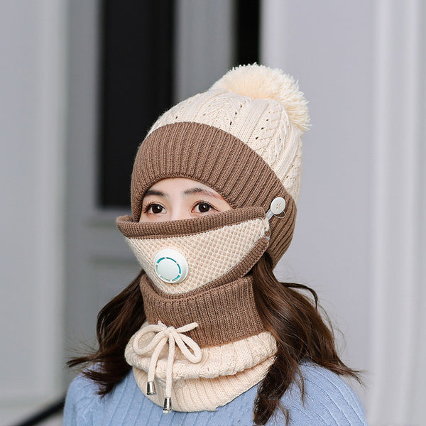 Gorro y Cuello a Juego en Punto Coreano - Conjunto Térmico de Colores Coordinados - Image 20