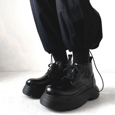 Botas Martin Retro Japonesas con Suela Gruesa y Puntera Voluminosa - Image 7