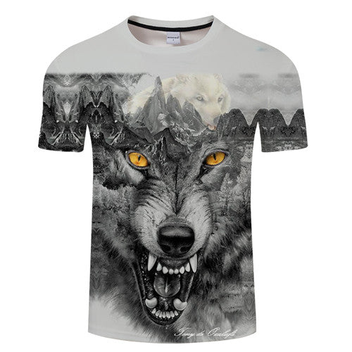 Playera de Cuello Redondo con Estampado Digital 3D - Image 6