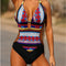 Bikini Bohemio Retro Siamés con Estampado Vintage para Mujer