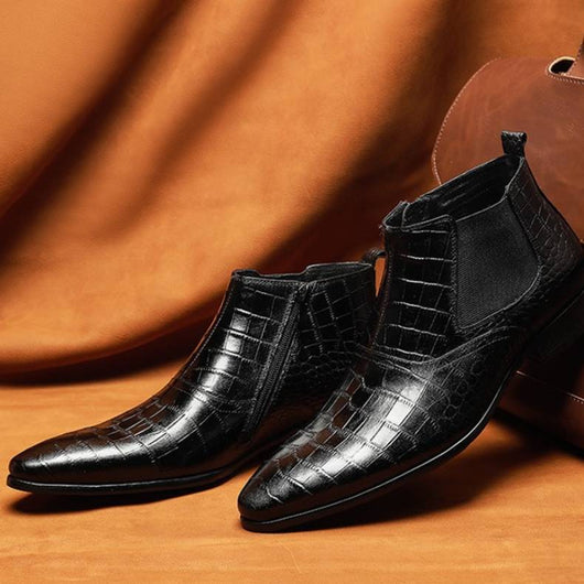 Botas Altas de Cuero Genuino para Hombre - Botines Tobilleros Premium