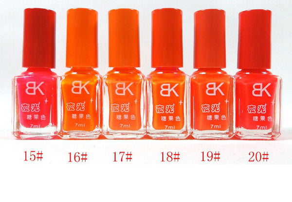 Esmalte de Uñas Fluorescente Nocturno - Colores Candy Brillantes