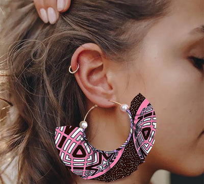 Aretes Artesanales Estampados de Diseño Exagerado - Image 19