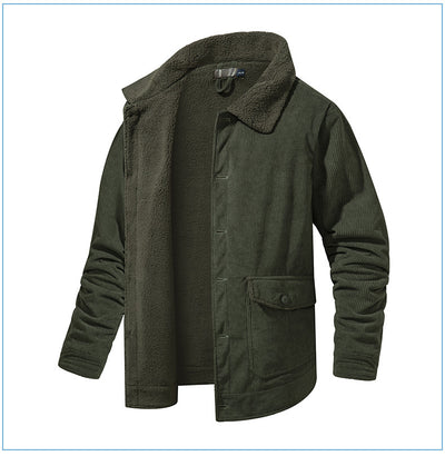 Chaqueta de Cachemira Gruesa para Hombre - Corte Holgado y Casual - Image 26