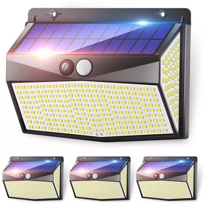 Lámpara Solar de Pared con Sensor de Movimiento 468 LED - Iluminación Exterior Inteligente - Image 2