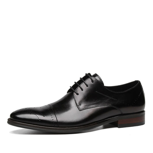 Zapatos de Novio Elegantes con Detalles Tallados en Cuero - Image 5