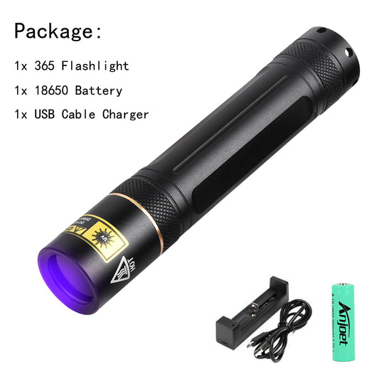 Linterna Detectora UV 365nm - Lámpara de Luz Negra para Inspección Profesional - Image 6