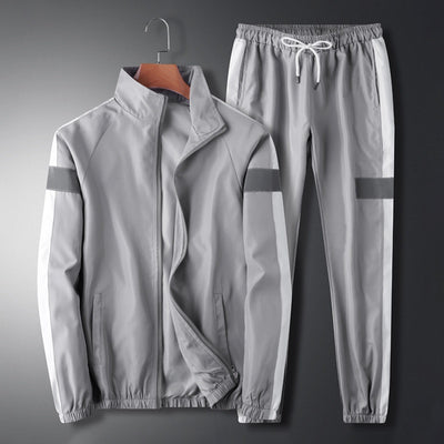 Traje Casual Hombre Cuello Mao Estilo Coreano Suelto Chaqueta Deportiva y Pantalón Cargo - Image 9