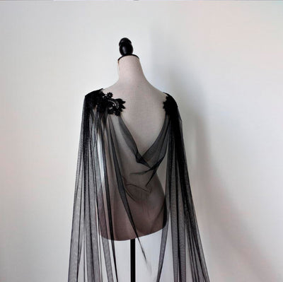 Chal Nupcial de Encaje Mesh Elegante - Image 12