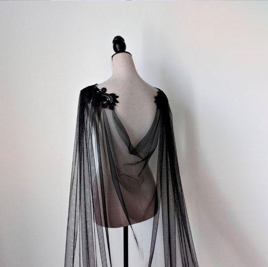Chal Nupcial de Encaje Mesh Elegante - Image 12