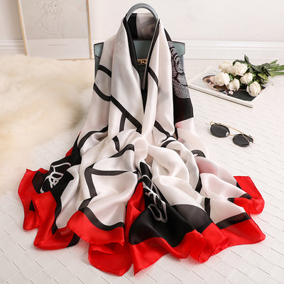 Pañuelo de Seda Estampado para Mujer - Diseño Elegante y Versátil - Image 21