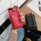 Funda iPhone con Bolsa de Cuero y Llavero Compatible