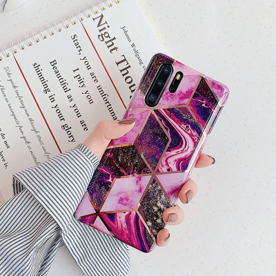 Funda de Mármol Electrochapado para Celular - Image 17