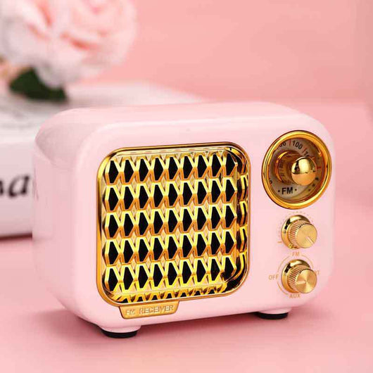 Parlante Bluetooth Retro Portátil Compacto - Image 14