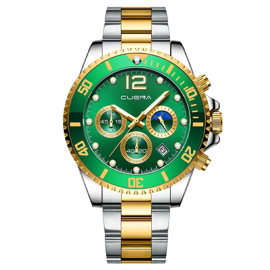 Reloj de Acero Inoxidable Casual de Seis Agujas - Image 7