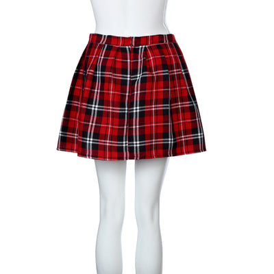 Falda Plisada a Cuadros Cintura Media para Mujer - Image 13