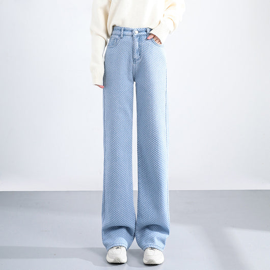 Jeans Anchos de Pernera Gruesos y Suave Tacto - Image 6