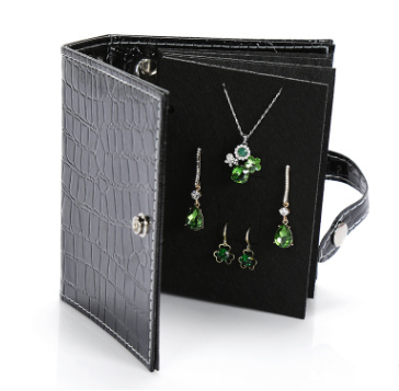 Organizador de Joyas de Cuero Premium - Caja Álbum para Aretes y Accesorios - Image 3