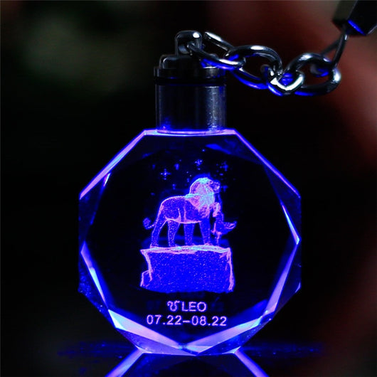 Llavero de Cristal Brillante con Colgante LED - Image 15
