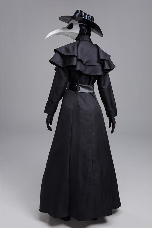 Disfraz de Doctor de la Peste Medieval - Traje Oscuro Cuervo para Halloween - Image 3
