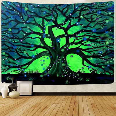 Tapiz Decorativo Colgante con Silueta de Árbol y Mar para Playa - Image 5