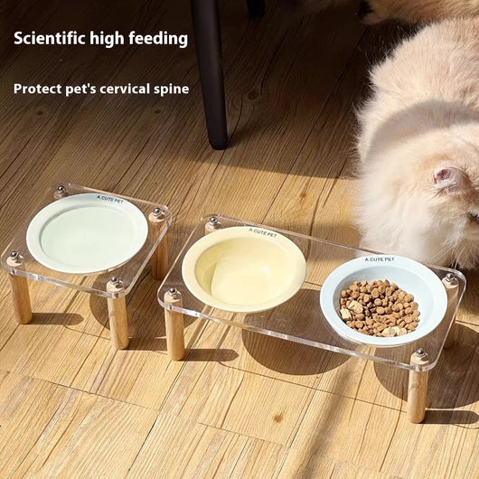 Comedero Doble Elevado para Gatos y Perros - Tazón Cerámico Antivuelco - Image 4