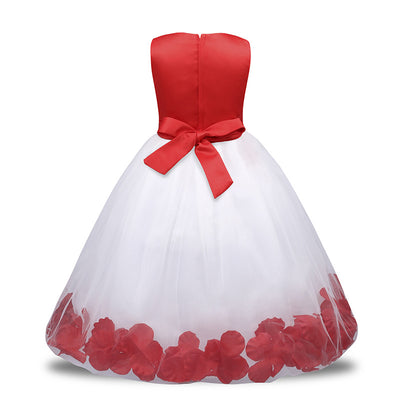 Vestido de Princesa Infantil con Malla Floral - Image 20