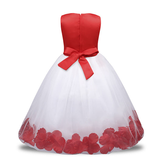Vestido de Princesa Infantil con Malla Floral - Image 20